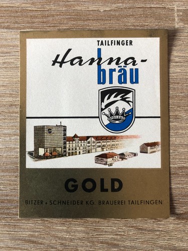 Bieretikett hanna bräu - bieretikett, bitzer