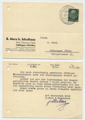 93703 postkarte merz b - 93703, b.