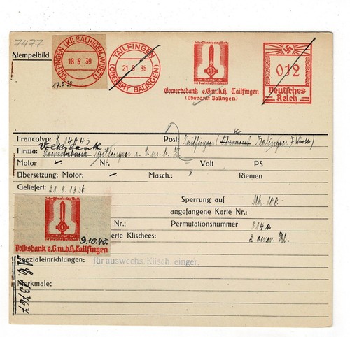 Tailfingen balingen 1936 - tailfingen, oa