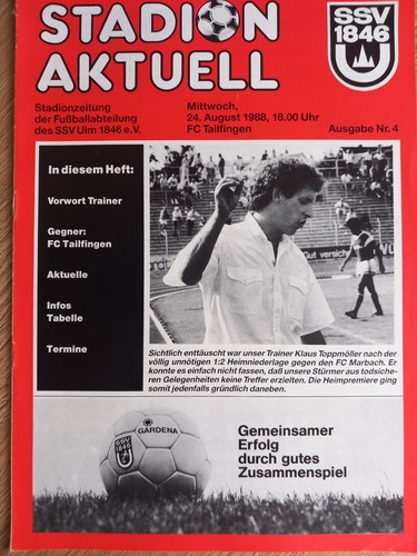 Fussball programm oberliga - fussball,