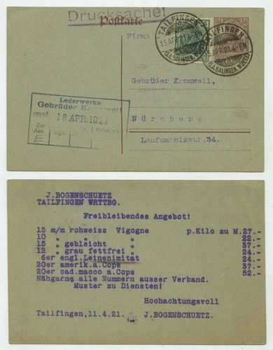 94761 ganzsache 109 zuf - 109,