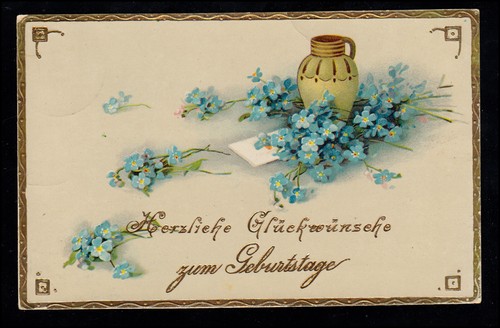 Glückwünsche geburtstag - ak,